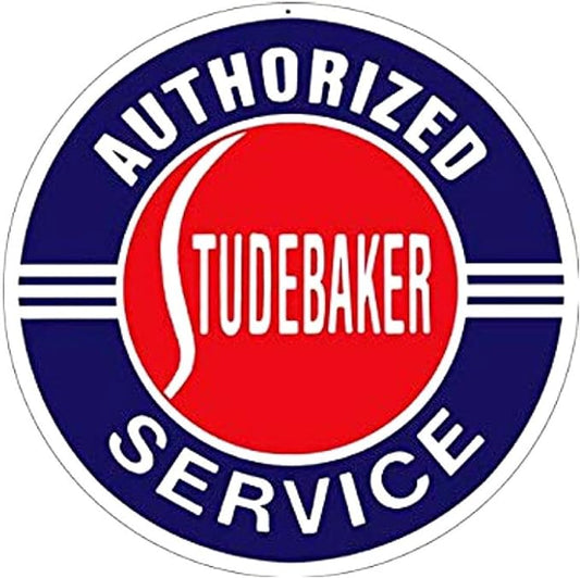 SCRD126 Studebaker 24 inch Large Round Sign, Red