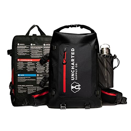 72 Hour Emergency Preparedness Kit - Uncharted Supply Co The Seventy2 Pro 2-Person Survival System - Ideal for Your Car, Home, Survival Readiness, and Camping