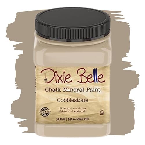 Dixie Belle Paint Company Chalk Finish Furniture Paint | Cobblestone (32oz) | Matte Weathered Stone Chic Chalk Mineral Paint | DIY Furniture Paint | Made in the USA