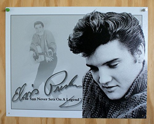 Elvis Presley Sun Never Sets on a Legend Retro Vintage Tin Sign