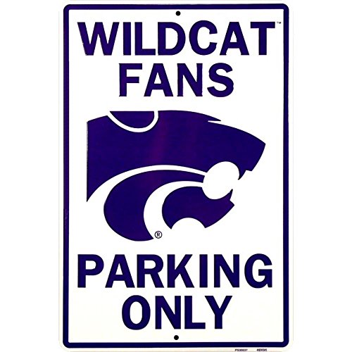 Signs 4 Fun SPCNWU Kansas State Wildcats Fans, Large Parking Sign