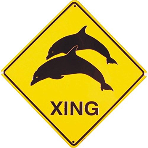 Signs 4 Fun SDXD Dolphin Xing Crossing Sign