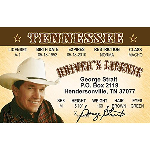 Signs 4 Fun Parody Driver’s License | TN - George ID | Fake ID Novelty Card | Collectible Trading Card Driver’s License | Novelty Gift for Holidays | Made in The USA