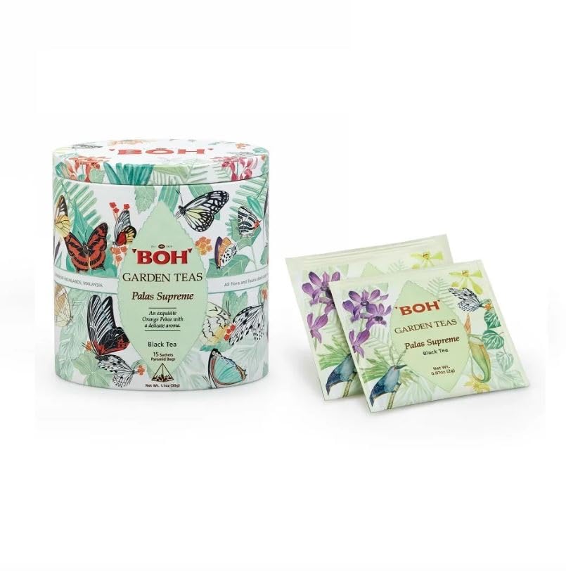 BOH Tea Spa Infusion Garden Tea Pyramid Teabags (Palas Supreme)