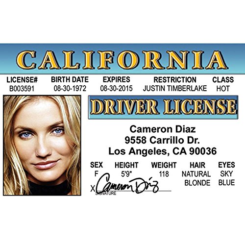 Signs 4 Fun Parody ID | Cameron D Driver’s License | Fake ID Novelty Card | Collectible Trading Card Driver’s License | Novelty Gift for Holidays | Made in The USA