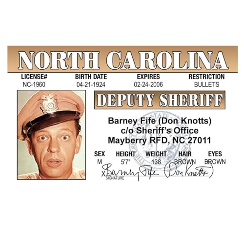 Magnet – Barney Fife Funny Magnet - 3.5” x 2.5” Easy Remove Fridge Locker Magnet - Magnet for Gifts Decor - Made in USA