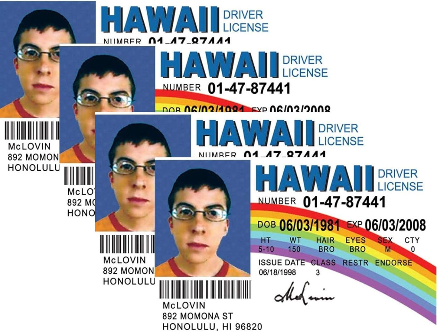 NMLID McLovin Id License's Driver's License (4)