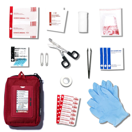 Uncharted Supply Co. First Aid Core Kit for Emergency Preparedness Survival, Car, Backpacking, Hiking, and Camping