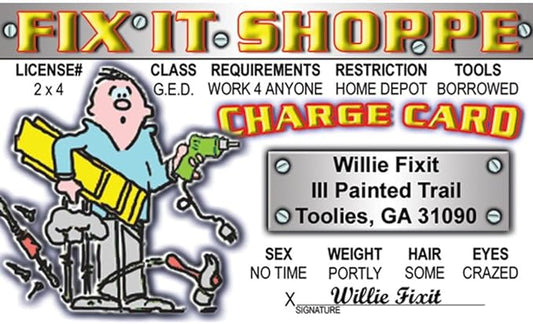 Signs 4 Fun Parody ID | Fit-It Man Driver’s License | Fake ID Novelty Card | Collectible Trading Card Driver’s License | Novelty Gift for Holidays | Made in The USA