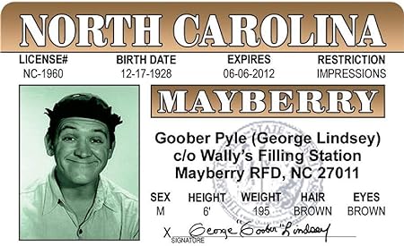 Parody ID | Goober ID | Fake ID Novelty Card | Collectible Trading Card Driver’s License | Novelty Gift for Holidays | Made in The USA