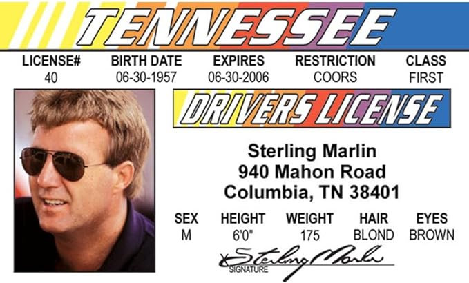 Signs 4 Fun Parody Driver’s License | Sterling ID | Fake ID Novelty Card | Collectible Trading Card Driver’s License | Novelty Gift for Holidays | Made in The USA