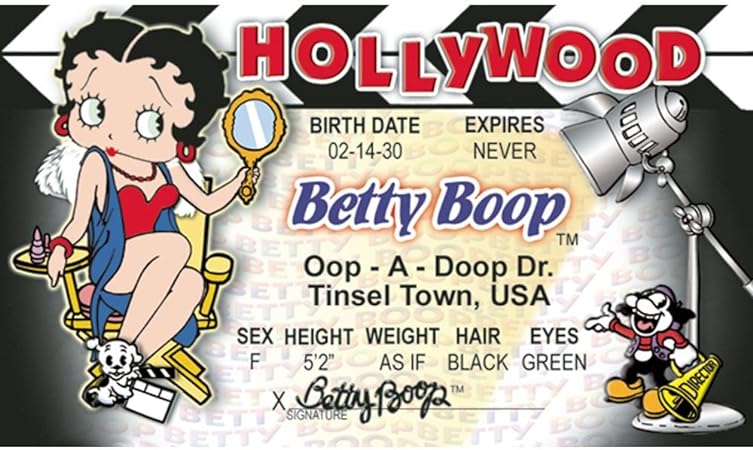 Parody ID | Hollywood Betty Driver’s License | Fake ID Novelty Card | Collectible Trading Card Driver’s License | Novelty Gift for Holidays | Made in The USA