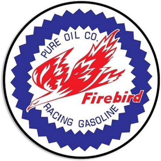 SCRD129 Pure Firebird 24 inch Large Round Sign, Red