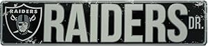 SSNFL08 Oakland Raiders Street Sign, Grey