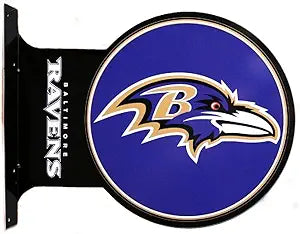 SYFF17 Baltimore Ravens Flange Sign, Blue