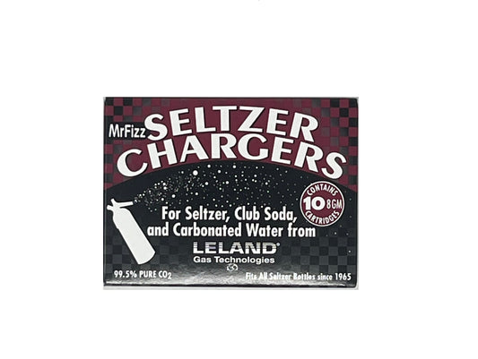 Leland 8 Gram Co2 Seltzer Soda Cartridges, 10 Count