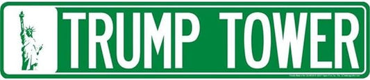 SSNY6 NY Trump Tower Street Sign - Made in the USA