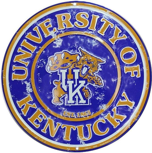 SC0113 University of Kentucky 24 inch Large Round Sign, Blue